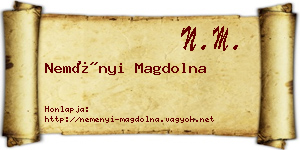 Neményi Magdolna névjegykártya